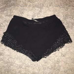Papaya Black Shorts